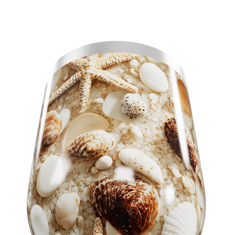 Copo Térmico Slim - Conchas Marinhas Aço Inox