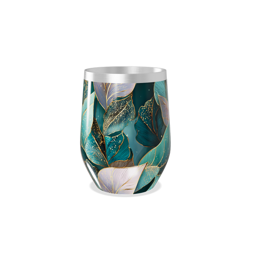 Copo Térmico Slim - Folhas Coloridas Inox