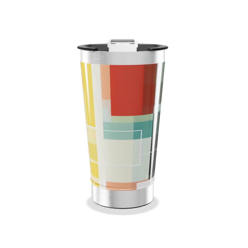 Copo Térmico - Estampa Geométrica Colorida