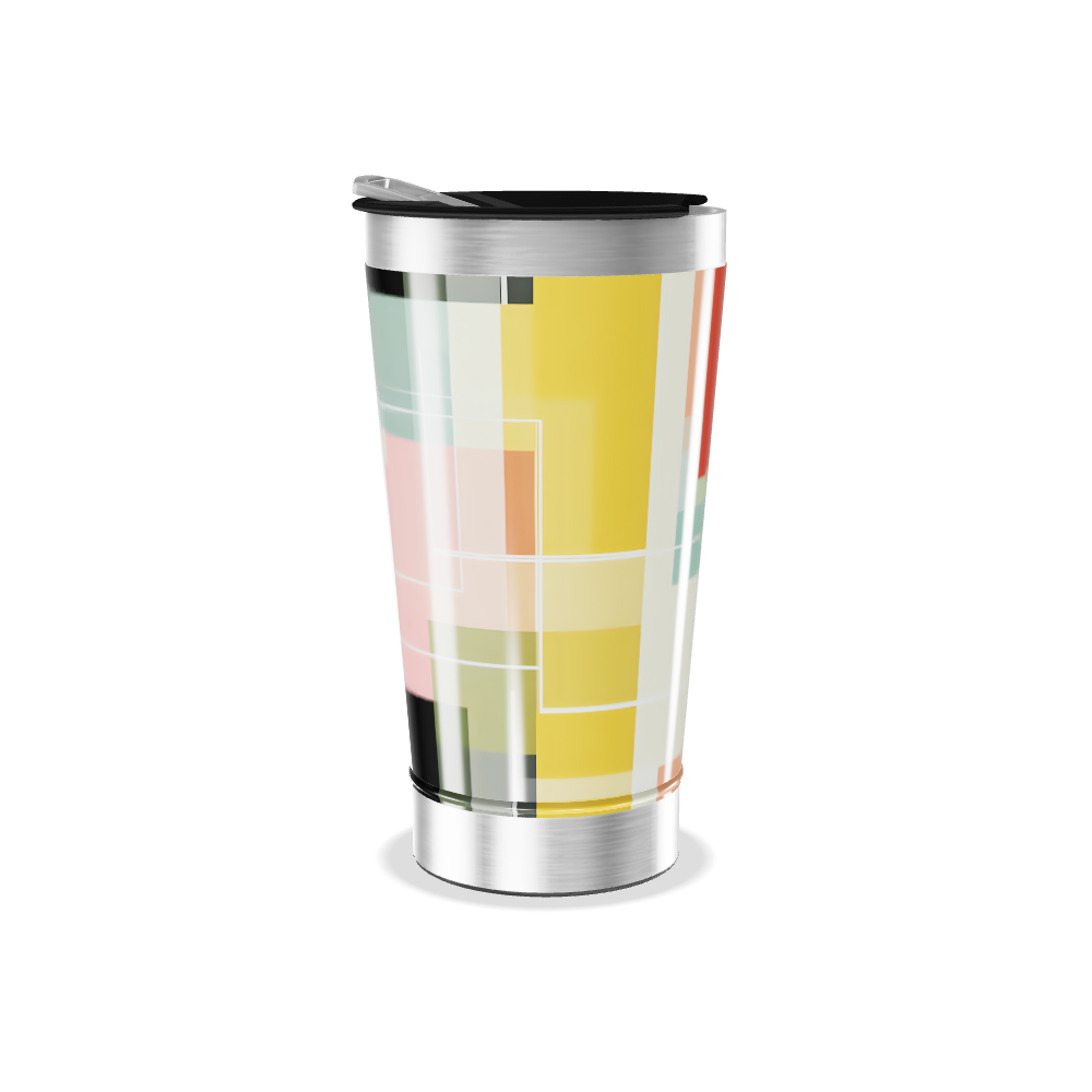 Copo Térmico - Estampa Geométrica Colorida