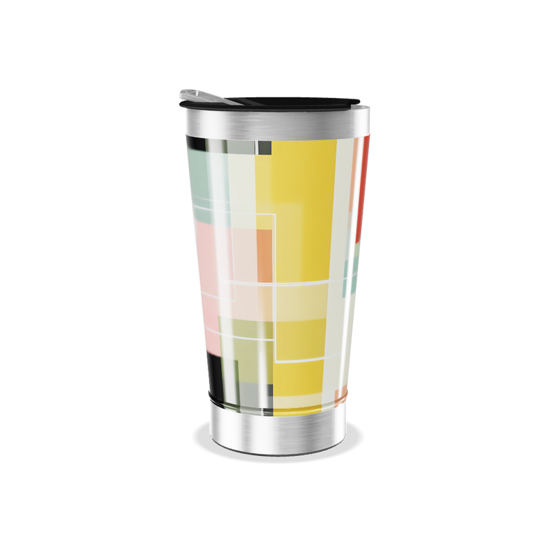 Copo Térmico - Estampa Geométrica Colorida