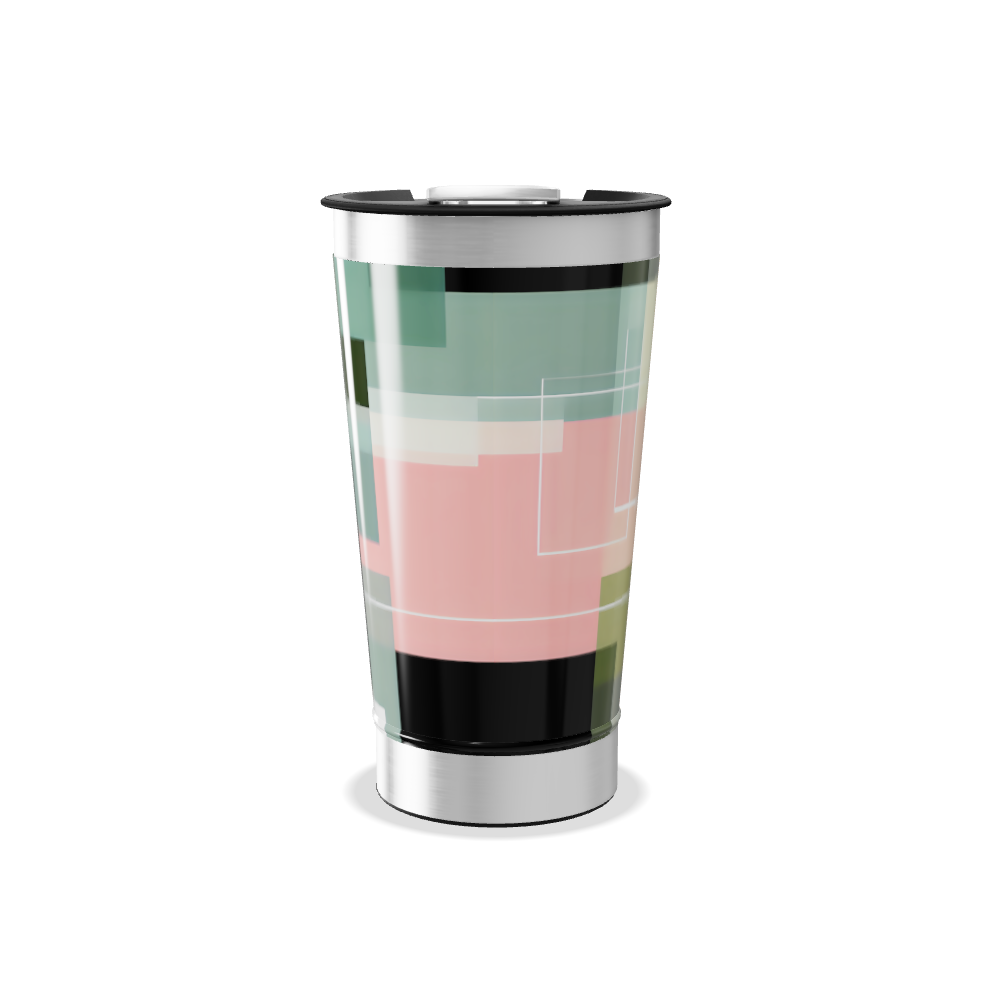 Copo Térmico - Estampa Geométrica Colorida