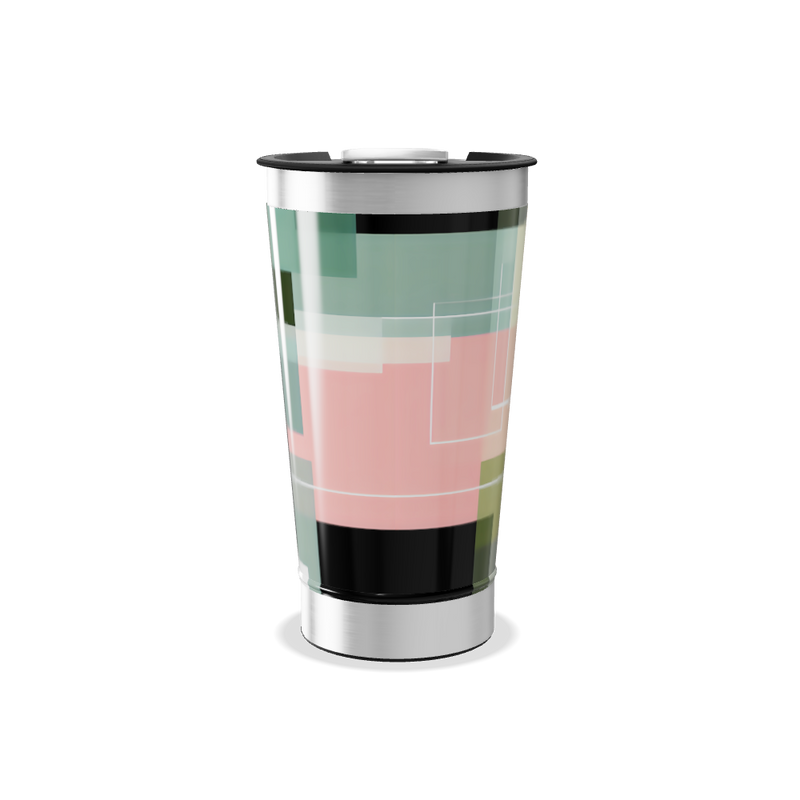 Copo Térmico - Estampa Geométrica Colorida