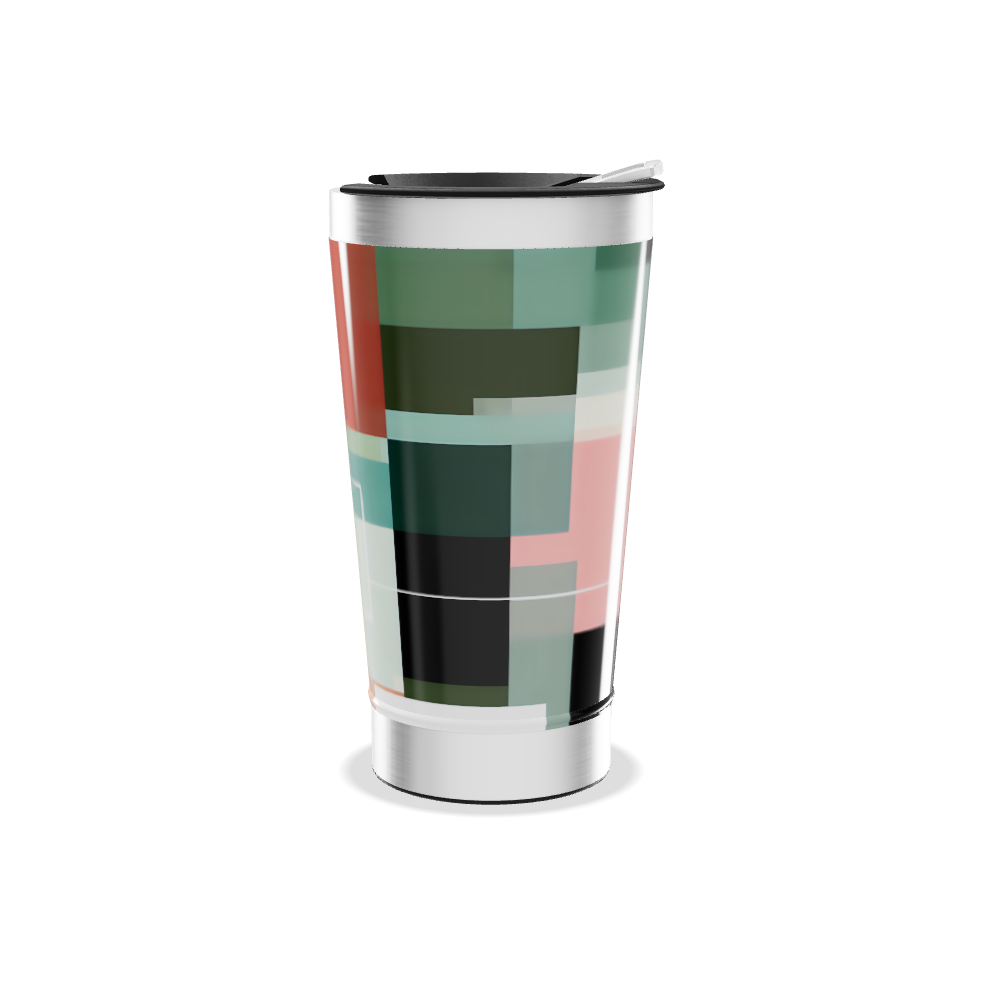 Copo Térmico - Estampa Geométrica Colorida