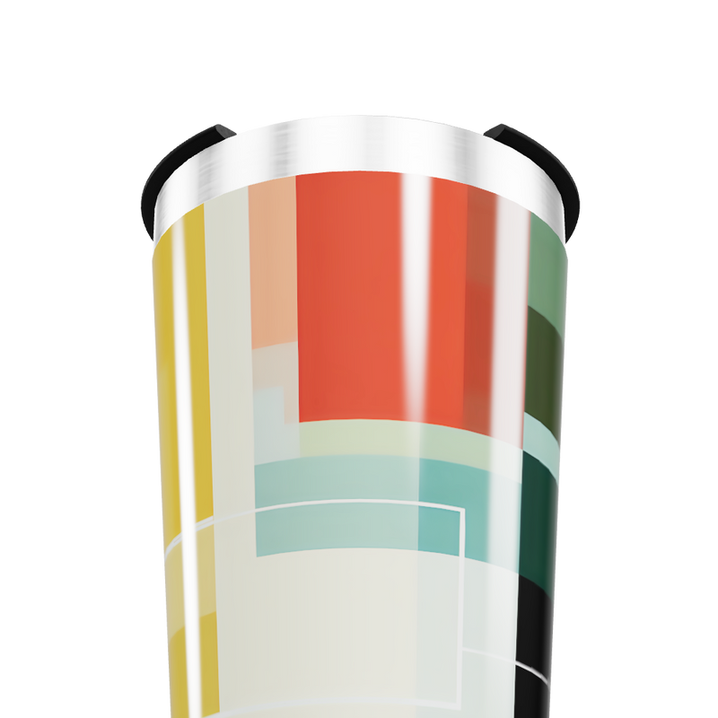 Copo Térmico - Estampa Geométrica Colorida