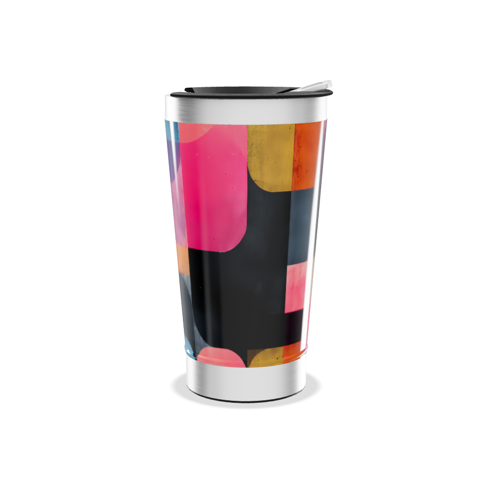 Copo Térmico - Colorido Inox Geométrico