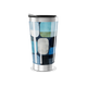 Copo Térmico - Azul com Estampa Abstrata