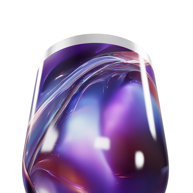 Copo Térmico Slim - Roxo Metálico Abstrato