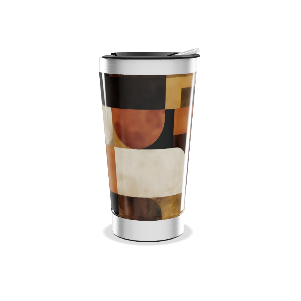 Copo Térmico - Estampa Geométrica Colorida