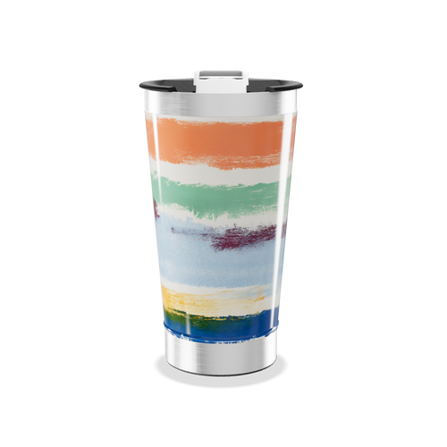 Copo Térmico - Colorido com Listras