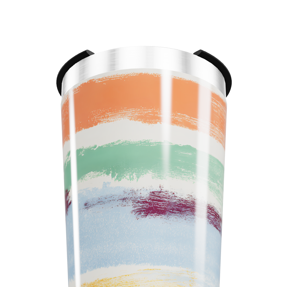 Copo Térmico - Colorido com Listras