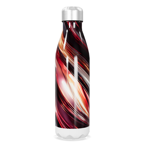 Garrafa Inox - Estampa Abstrata Colorida