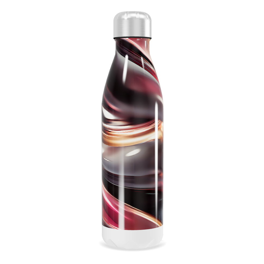 Garrafa Inox - Estampa Abstrata Colorida