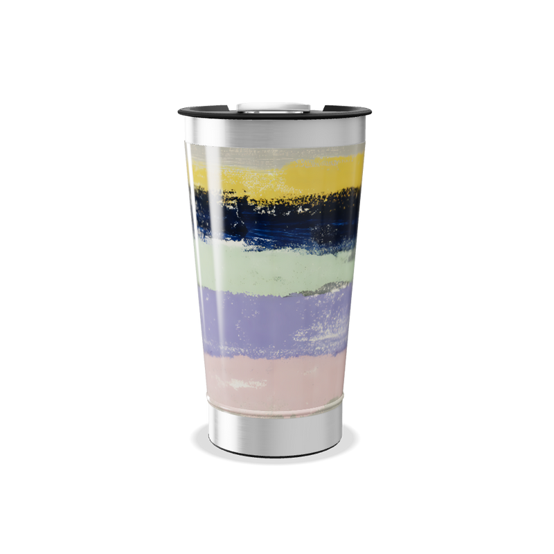 Copo Térmico - Com pintura colorida em aço inox