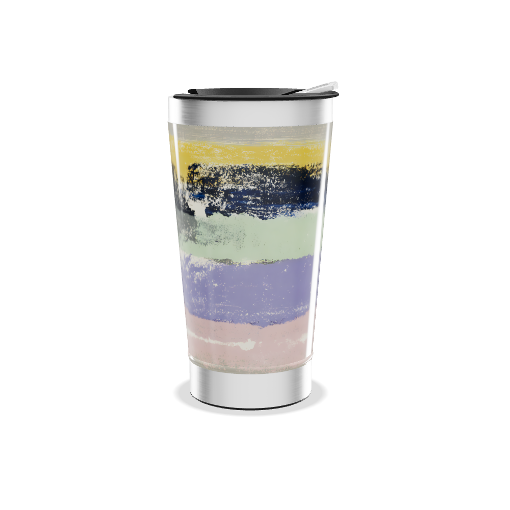 Copo Térmico - Com pintura colorida em aço inox