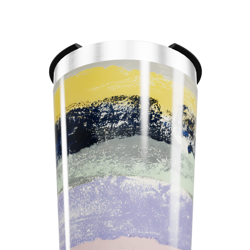 Copo Térmico - Com pintura colorida em aço inox