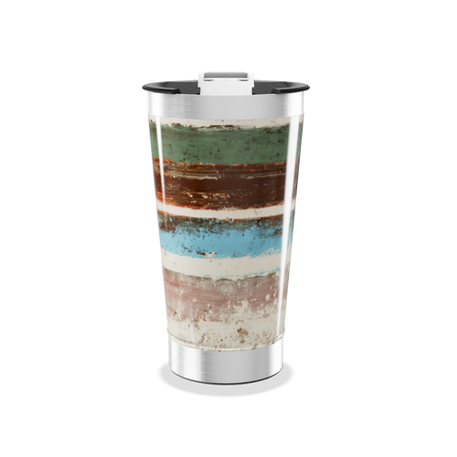 Copo Térmico - Listras Multicoloridas