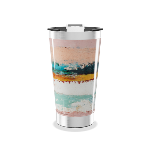 Copo Térmico - Estampa Abstrata Colorida