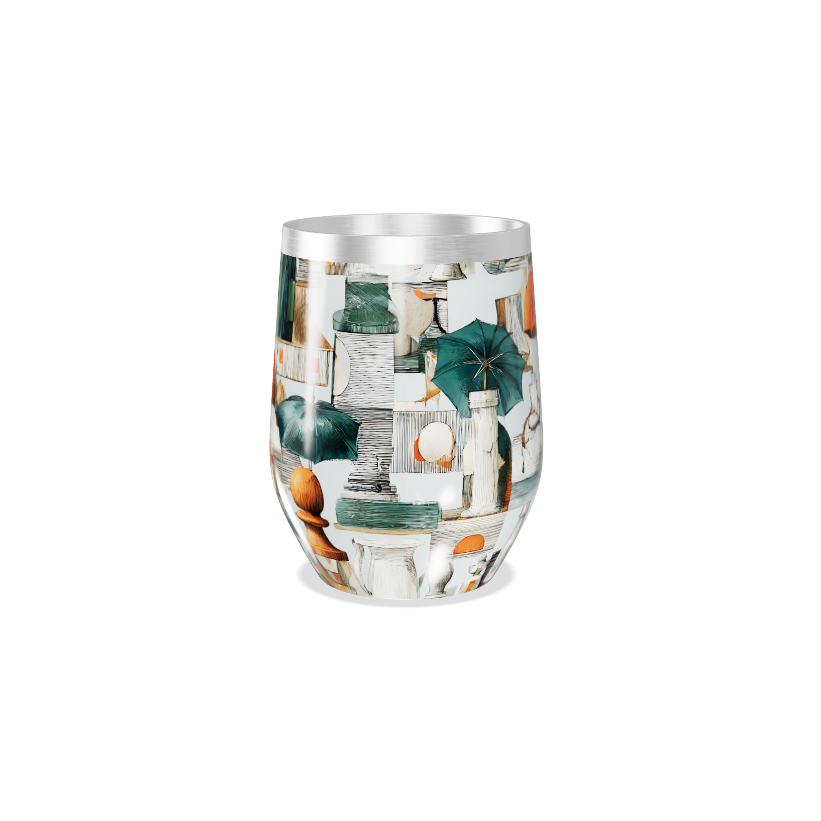 Copo Térmico Slim - Estampado Abstrato Colorido