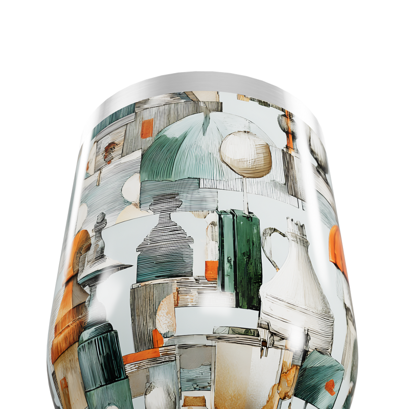 Copo Térmico Slim - Estampado Abstrato Colorido