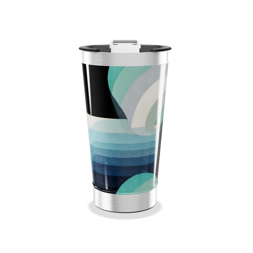 Copo Térmico - Estampa Ondas Azul