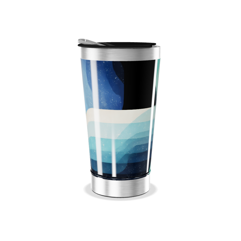 Copo Térmico - Estampa Ondas Azul