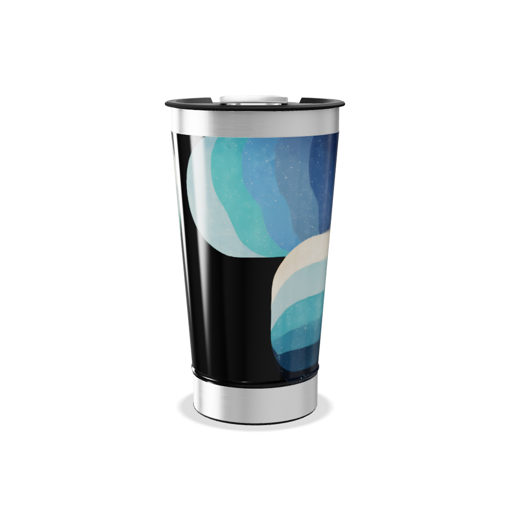 Copo Térmico - Estampa Ondas Azul