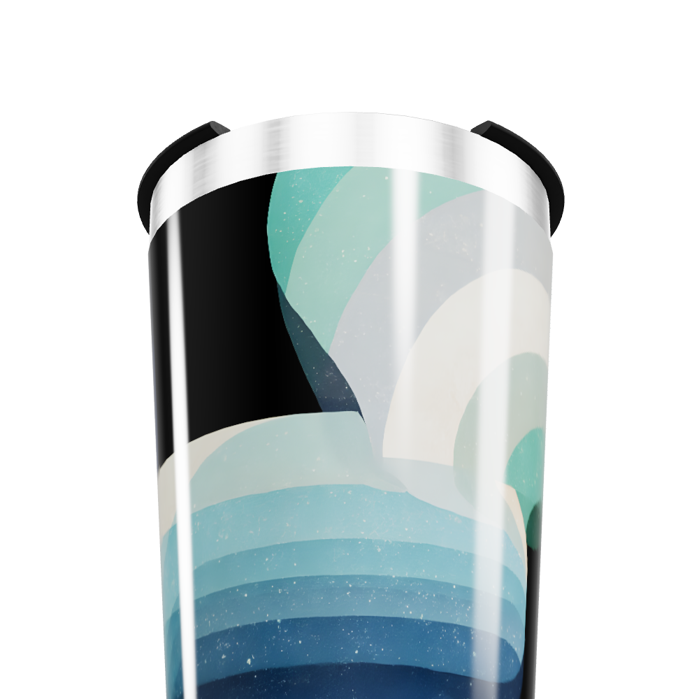 Copo Térmico - Estampa Ondas Azul