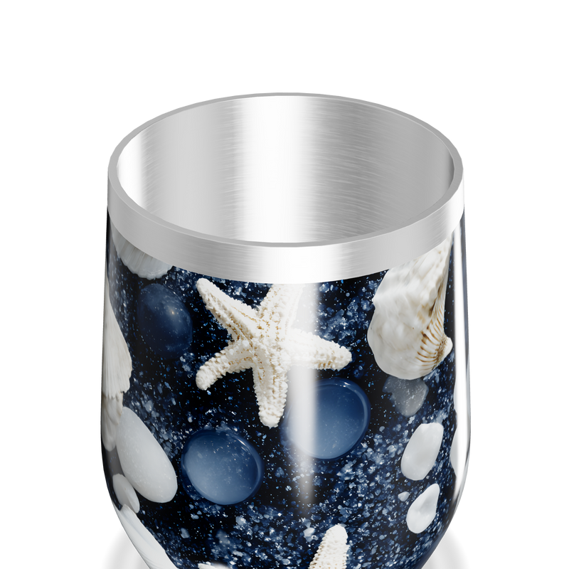 Copo Térmico Slim - Estampa Oceano Azul