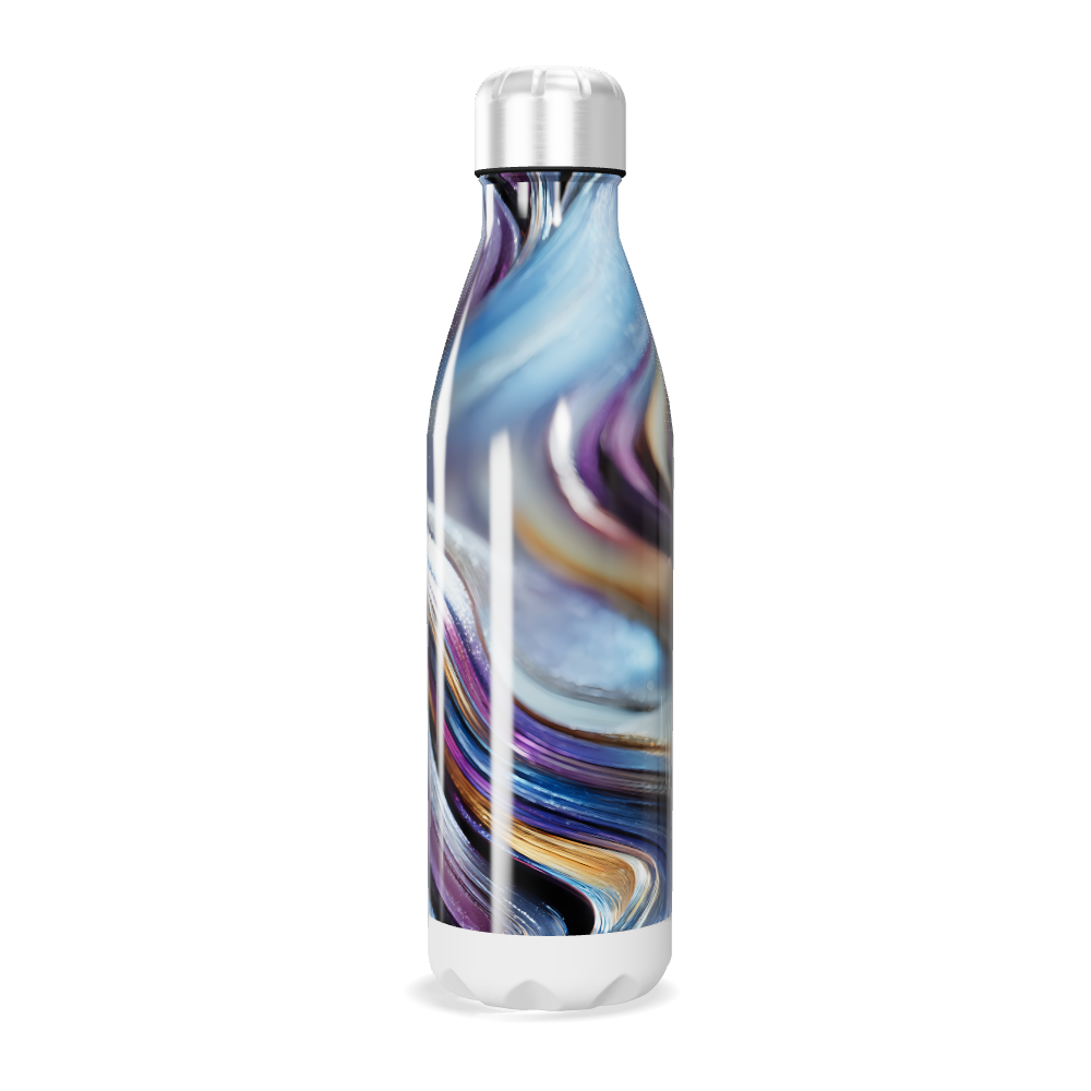 Garrafa Inox Cores Abstratas 500ml
