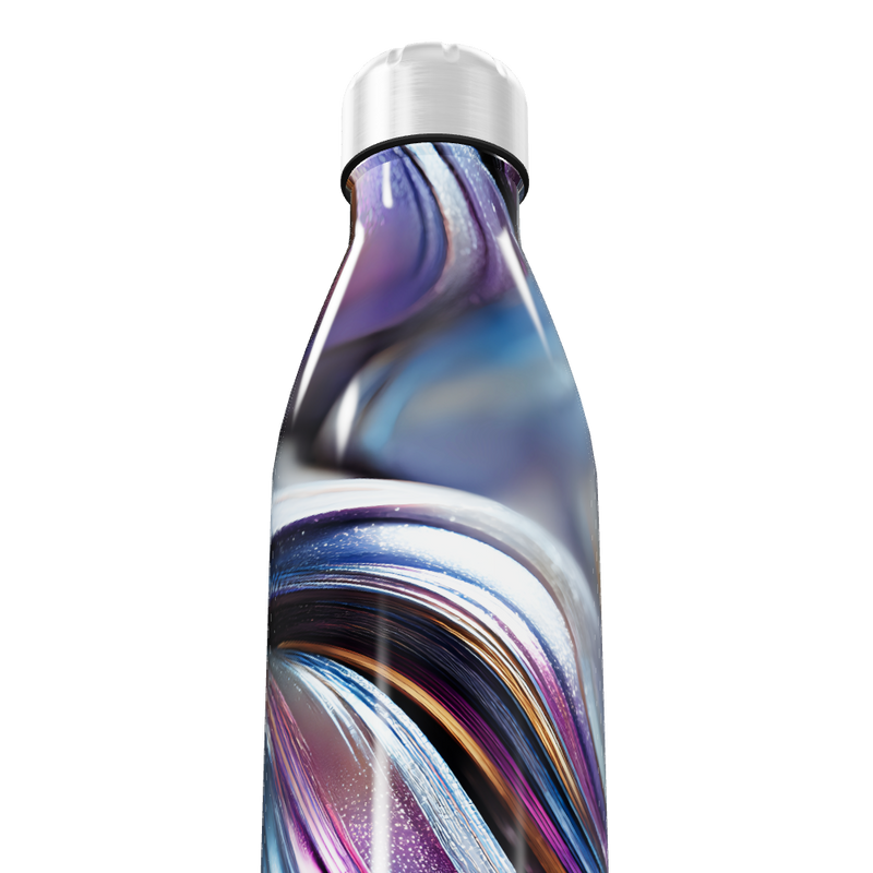 Garrafa Inox Cores Abstratas 500ml