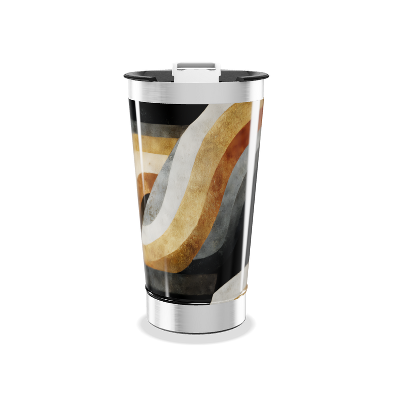 Copo Térmico - Estampa Retro Colorido