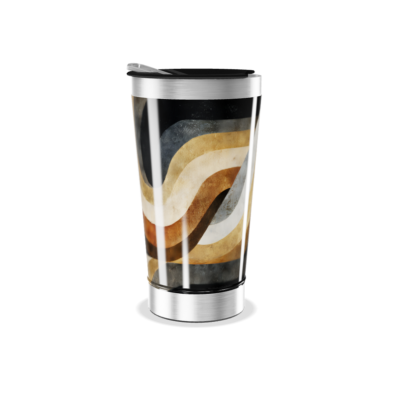 Copo Térmico - Estampa Retro Colorido