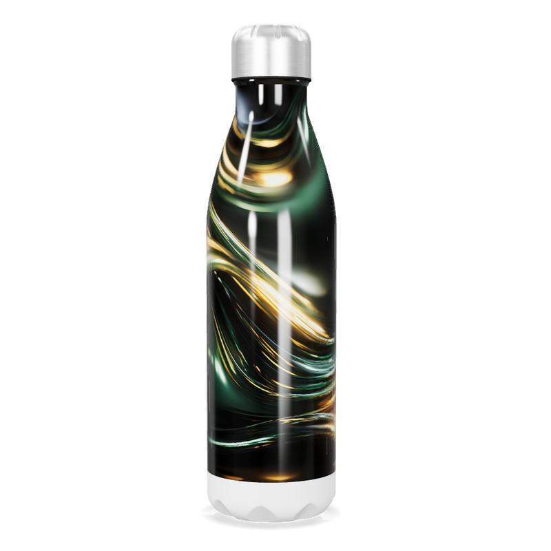 Garrafa Inox - Design Abstrato Luxo