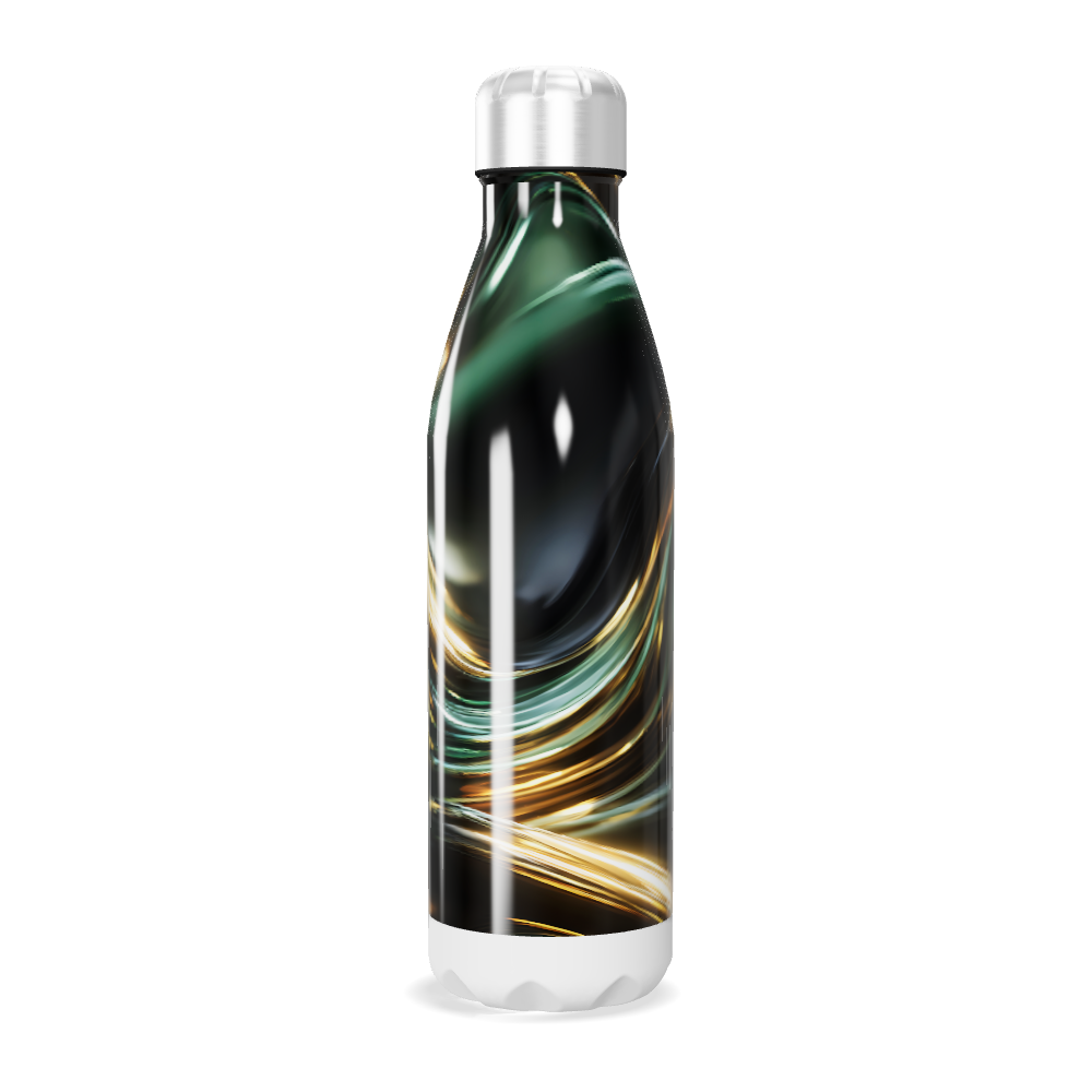 Garrafa Inox - Design Abstrato Luxo