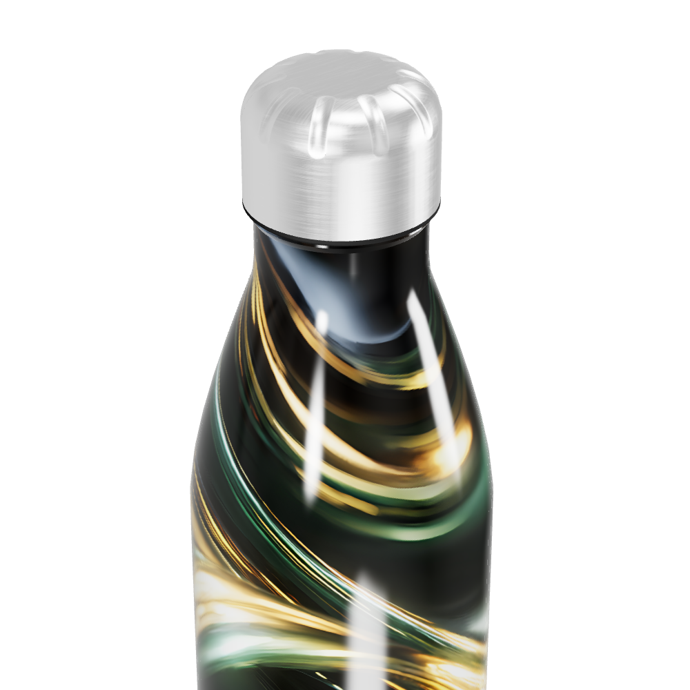 Garrafa Inox - Design Abstrato Luxo