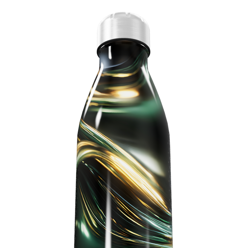 Garrafa Inox - Design Abstrato Luxo