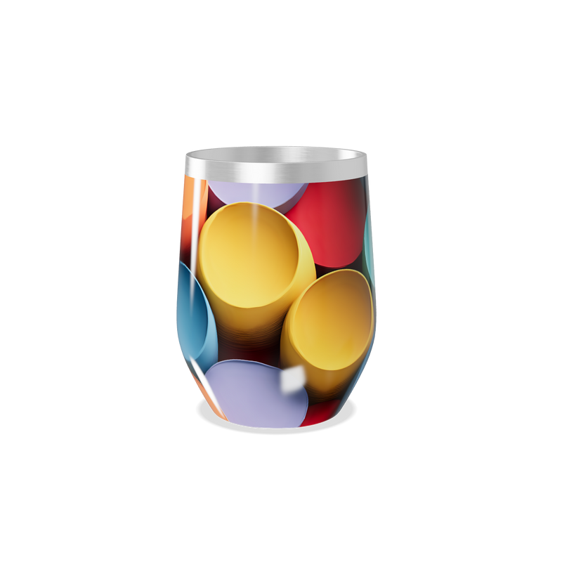 Copo Térmico Slim - Estampado Colorido Inox