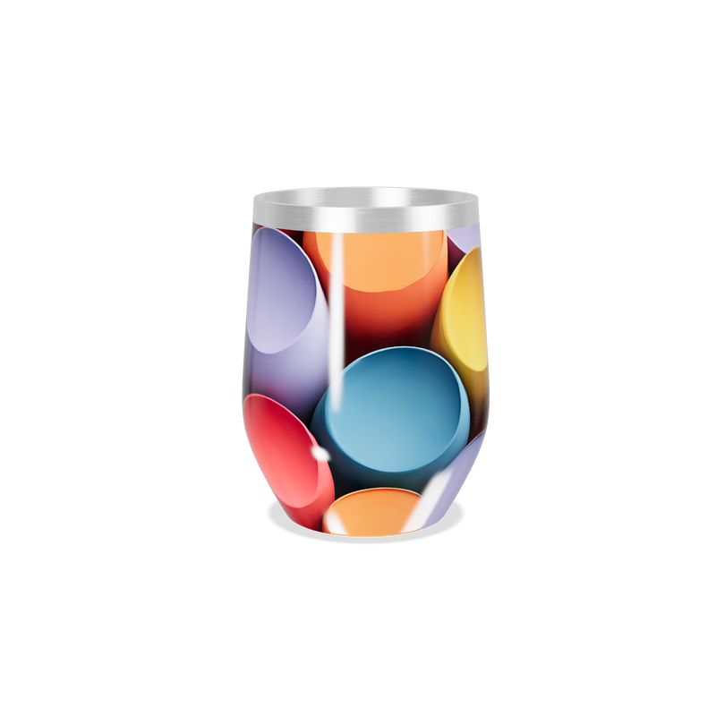 Copo Térmico Slim - Estampado Colorido Inox