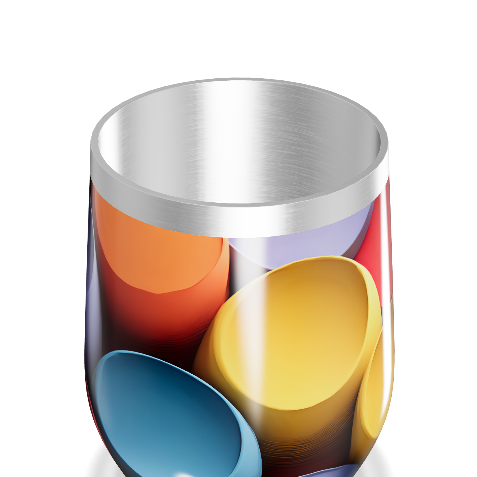 Copo Térmico Slim - Estampado Colorido Inox