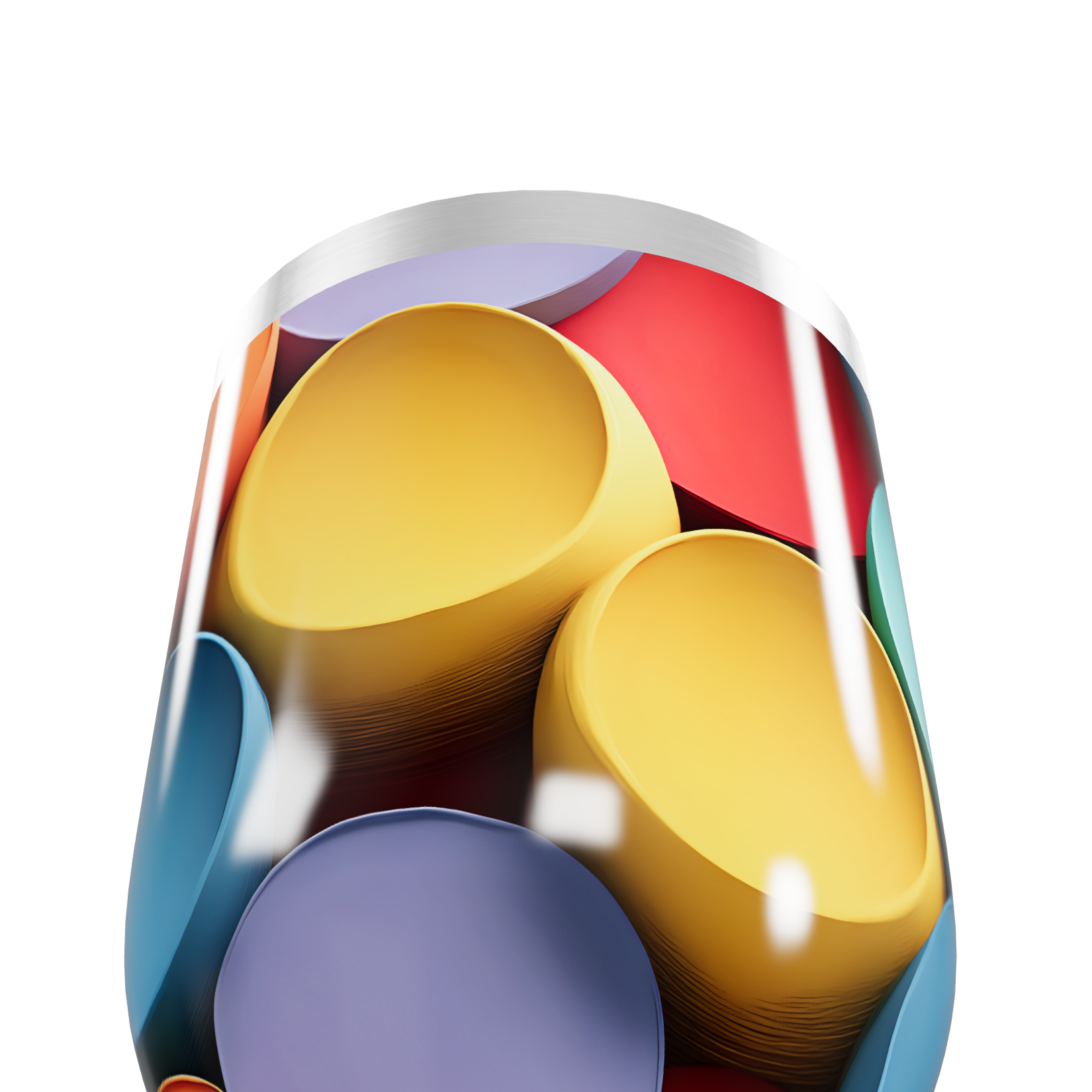 Copo Térmico Slim - Estampado Colorido Inox