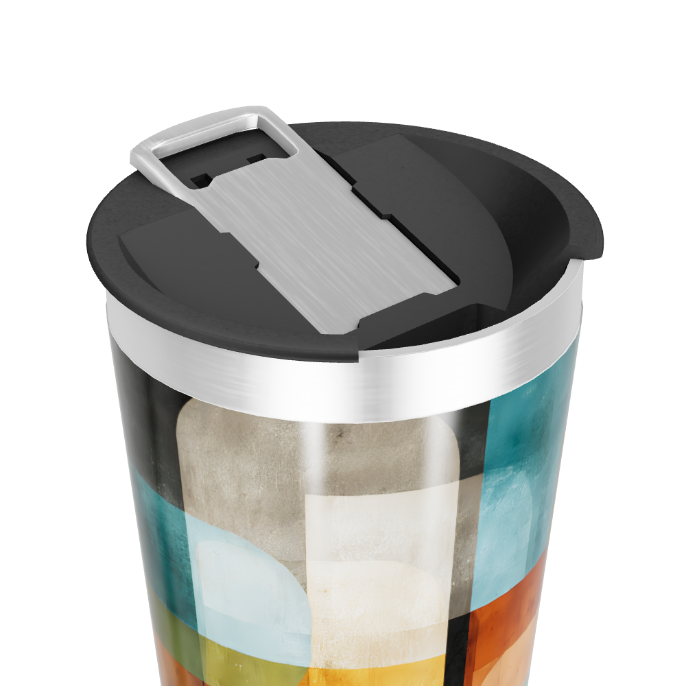 Copo Térmico - Estampado Geométrico Colorido