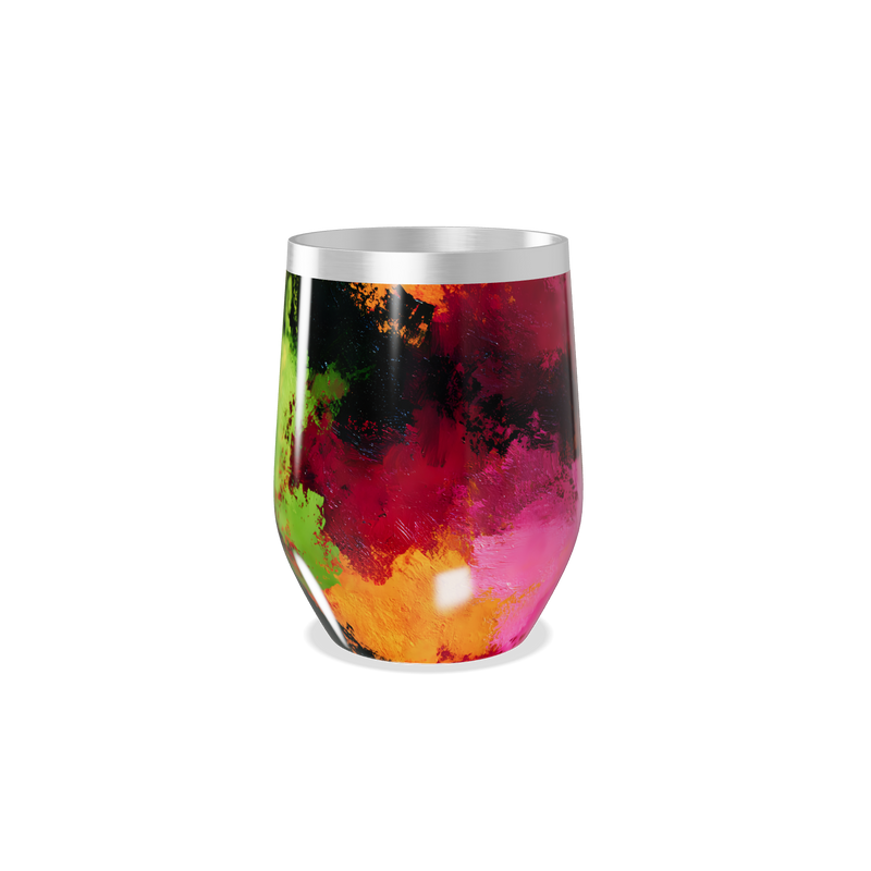 Copo Térmico Slim - Estampa Abstrata Colorida