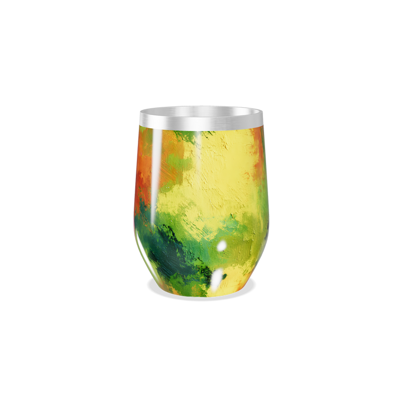 Copo Térmico Slim - Estampa Abstrata Colorida