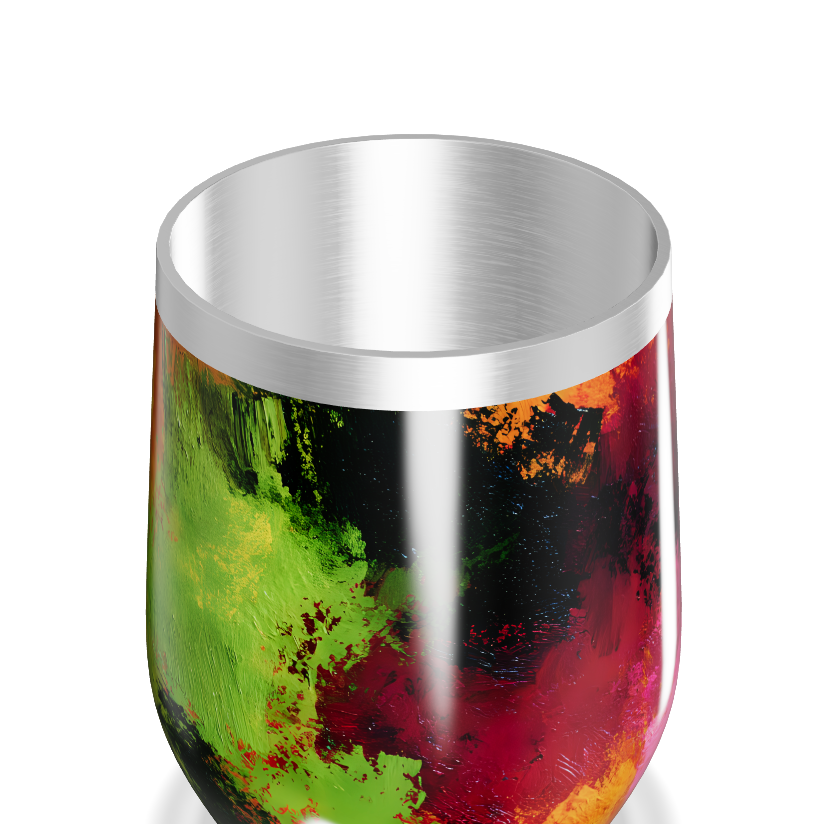 Copo Térmico Slim - Estampa Abstrata Colorida