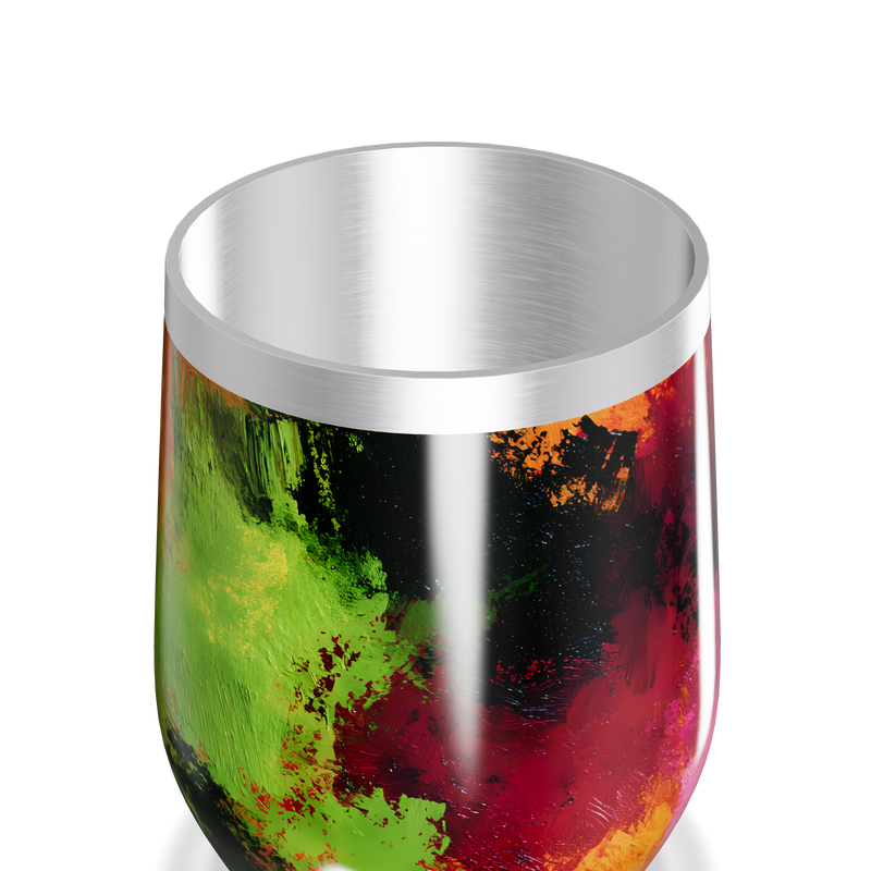 Copo Térmico Slim - Estampa Abstrata Colorida