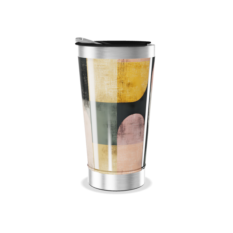 Copo Térmico - Estampa Geométrica Colorida