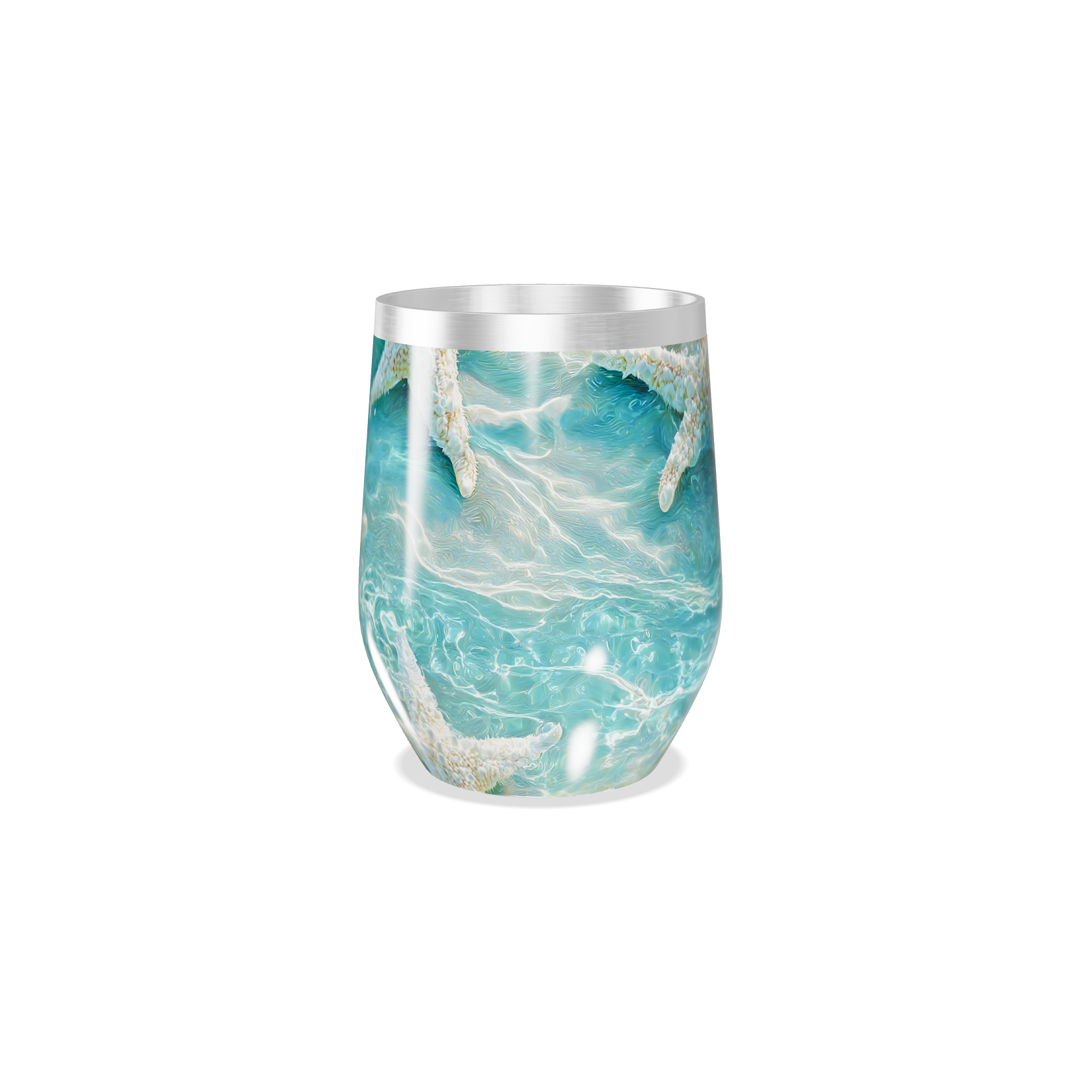 Copo Térmico Slim - Azul Estampa Estrela do Mar