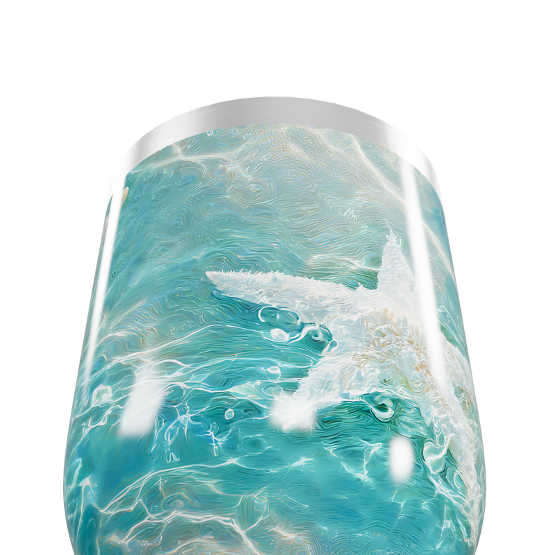 Copo Térmico Slim - Azul Estampa Estrela do Mar