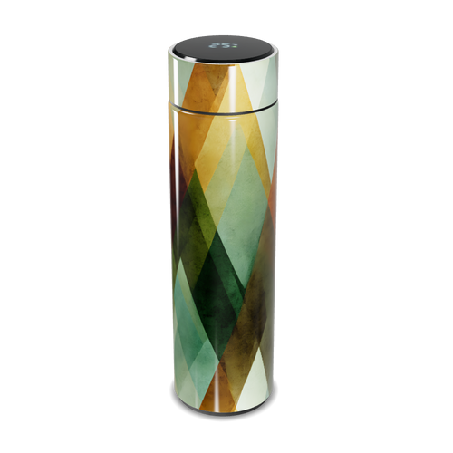 Garrafa Térmica Touch - Estampa Geométrica Colorida